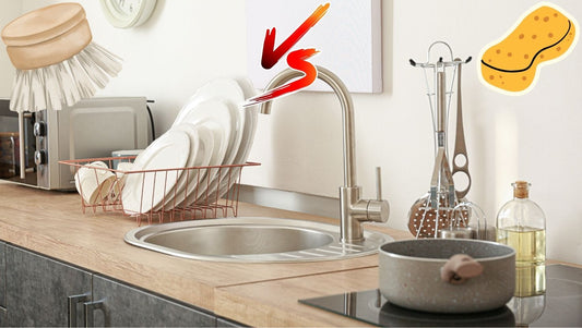 Une brosse à vaisselle est-elle plus hygiénique qu'une éponge ?