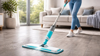 Serpillière microfibre pour nettoyage des sols, lavage efficace et sans traces dans la maison