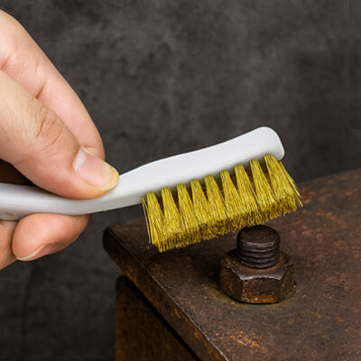 anti rouille brosse metallqiue poils acier metal