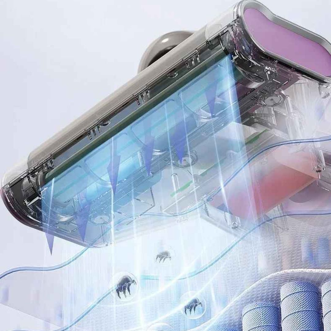 aspirateur a main absorbe bacteries poussiere micro acarien