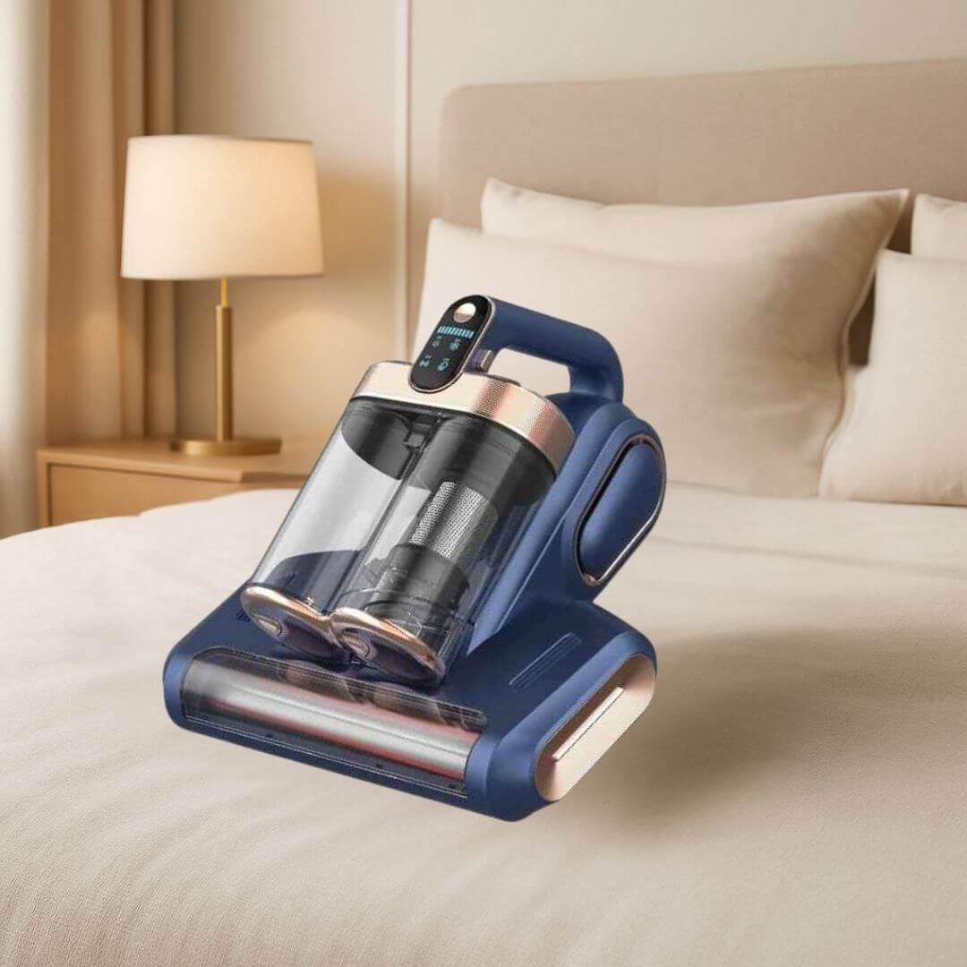 aspirateur a main bleu dore puissant