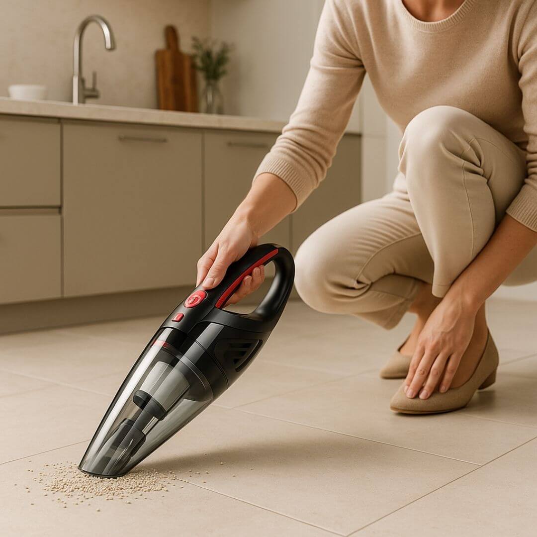 aspirateur a main cailloux litiere chat