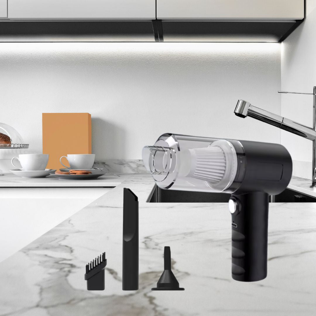 aspirateur a main noir accessoire trois