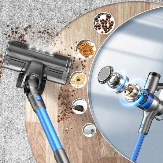 aspirateur a main puissant bleu toute aspiration