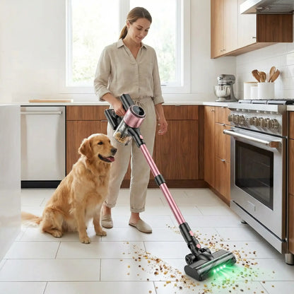 aspirateur a main puissant eclairage led detecteur poussiere particules