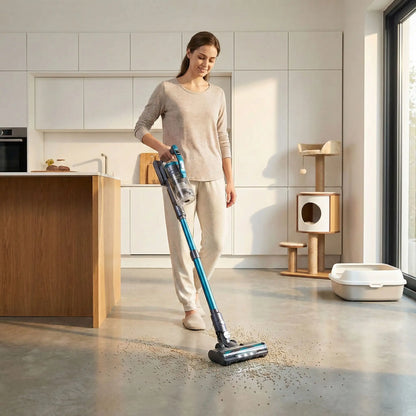 aspirateur a main ramassage litiere cuisine sol dur
