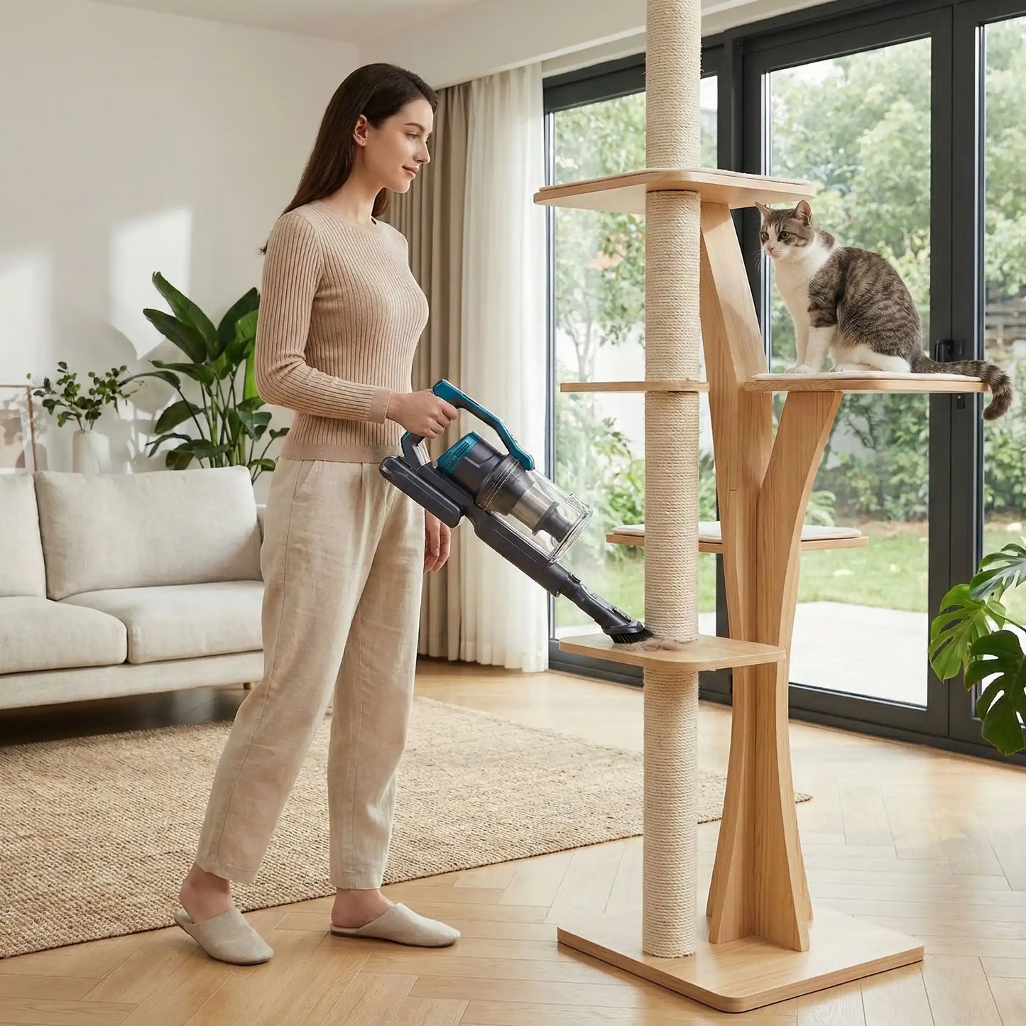 aspiration arbre chat aspirateur a main