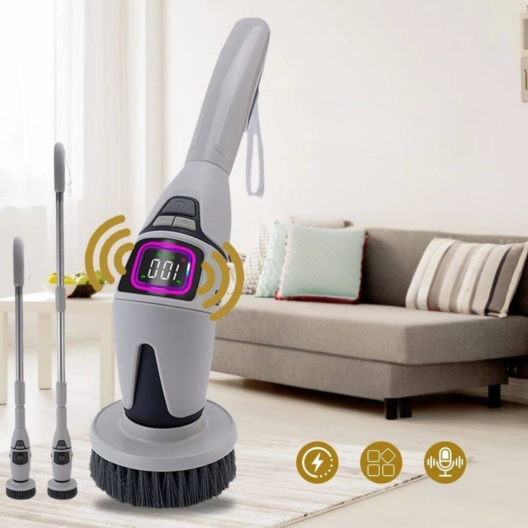 balai brosse fonction sonore commande vocale ajustable