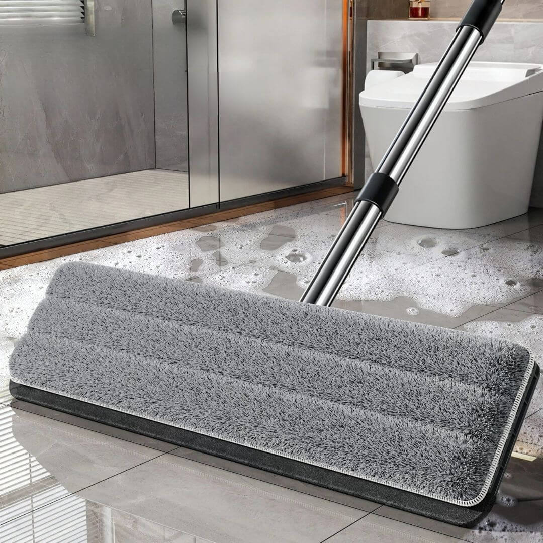 balai en microfibres face raclette serpillere microfibre