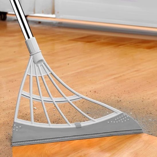 balais gris nettoyage lino marron plastique