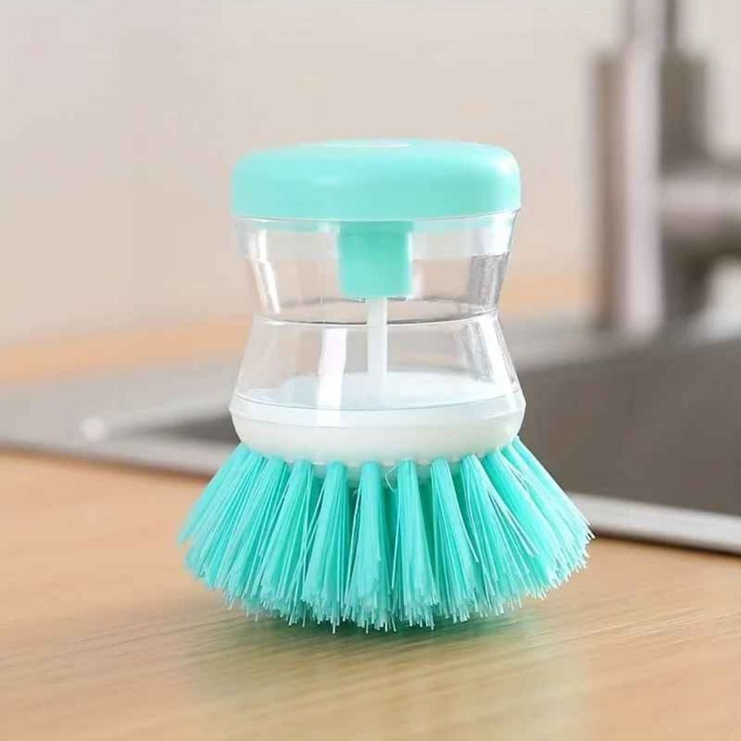 bleu brosse vaisselle cuisine ergonomique