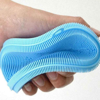 bleu eponge silicone economique durable
