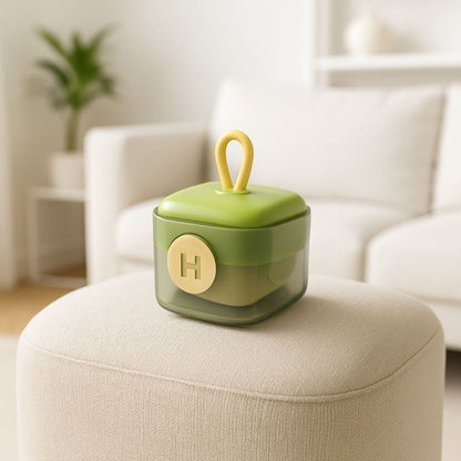 brosse anti poil verte pouf salon beige clair