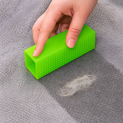 brosse anti poil verte silicone durable