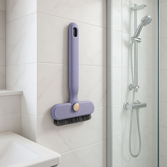 brosse de nettoyage violette douche