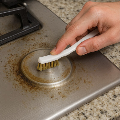 brosse mettalique bruleur gaziniere menage