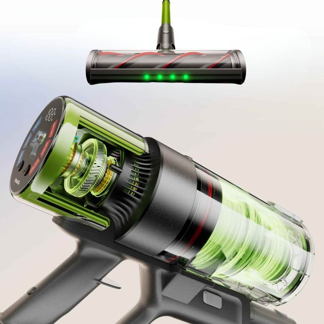 brosse multiple rotative aspirateur a main puissant