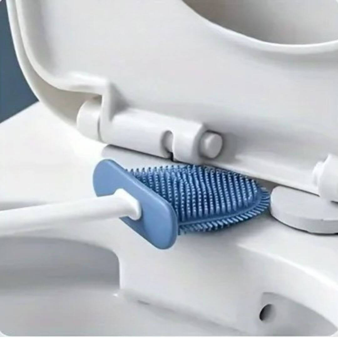 brosse pour wc bleu nettoyage lunette wc