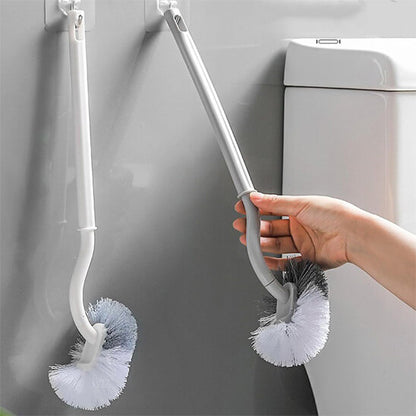 brosse pour wc fixable mur grise blanche