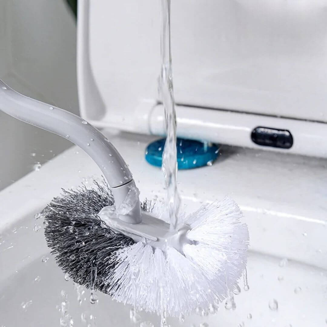 brosse pour wc rincage eau impeccable bacterie