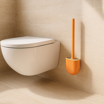 brosse pour wc suspendu orange elegante