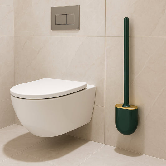 brosse pour wc verte suspendu elegante