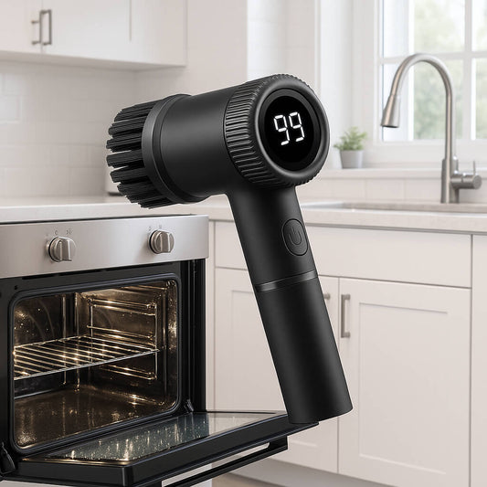 brosse rotative nettoyage ecran led gris fonce