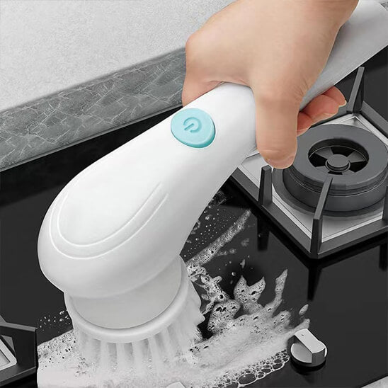 brosse rotative nettoyage graisse cuisiniere