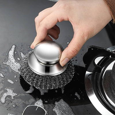 brosse vaisselle acier inoxydable cuisiniere gaz menage