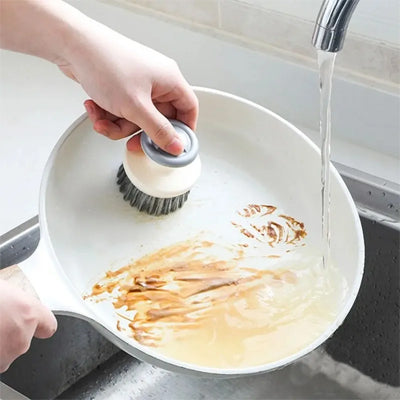 brosse vaisselle grise blanche vaisselle assiette sale