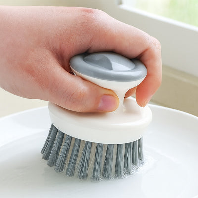 brosse vaisselle grise nettoyage porcelaine