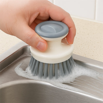 brosse vaisselle grise nettoyage revetement inox