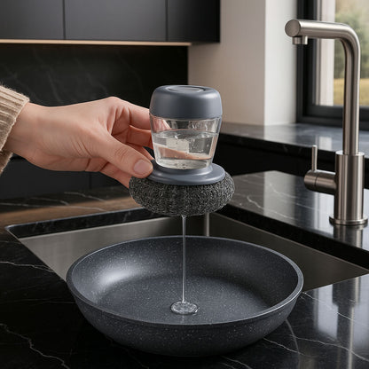brosse vaisselle reservoir automatique liquide vaisselle