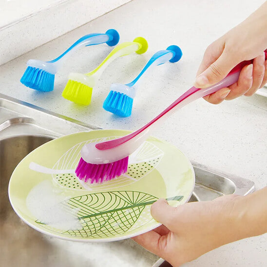 brosse vaisselle rose