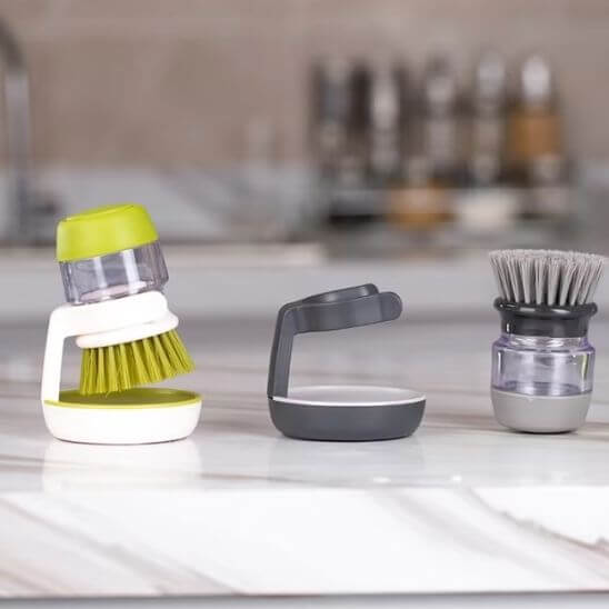 brosse vaisselle support silicone