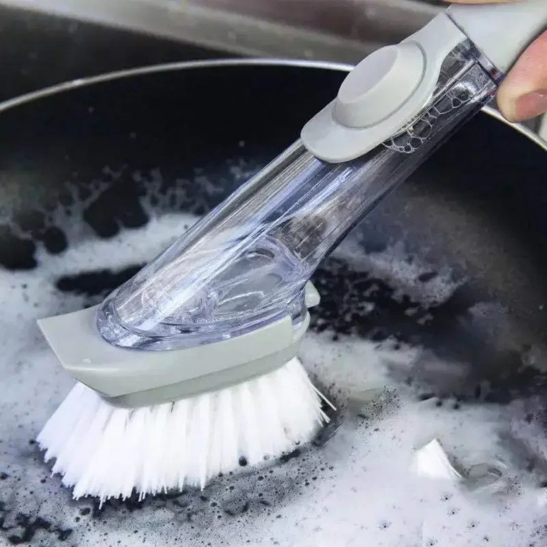 brosse vaisselle tete brosse blanche