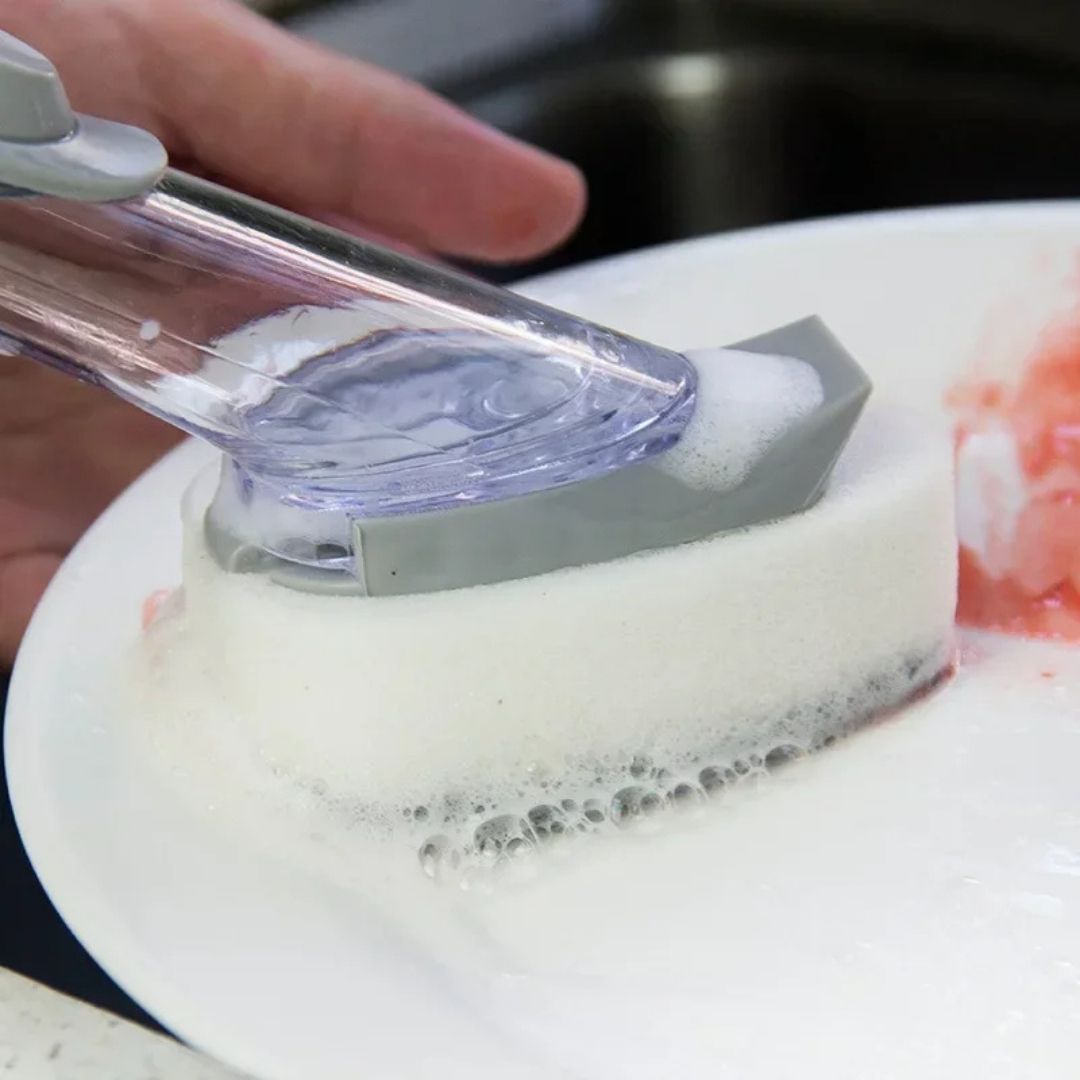 brosse vaisselle tete douce mousse