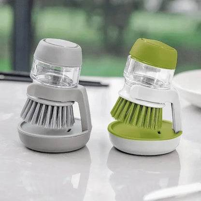 brosse vaisselle verte blanche grise complete