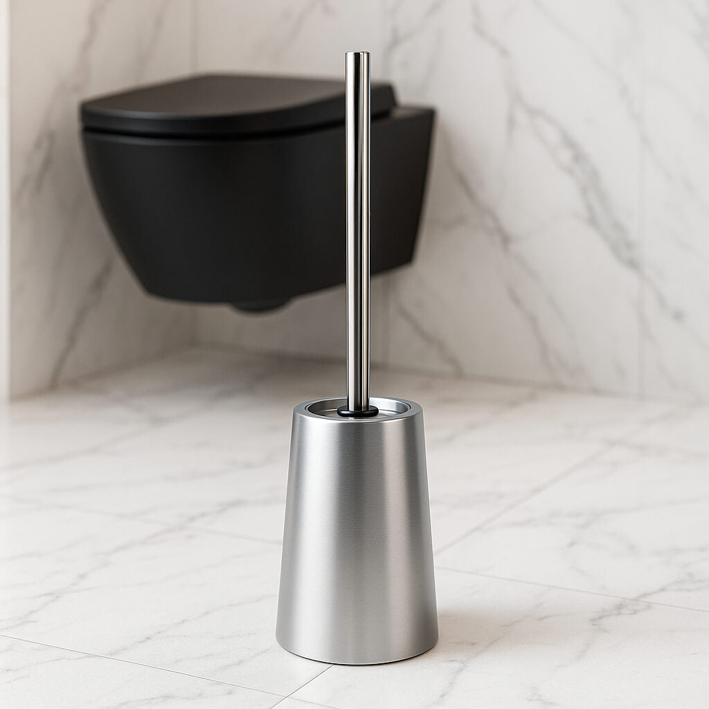 brosse wc argente toilette design