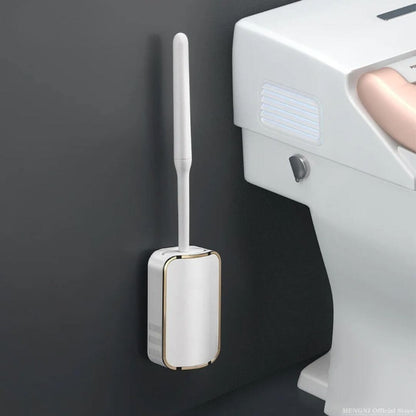 brosse wc blanche dore suspendut