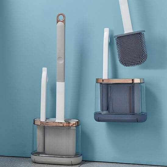 brosse wc gris fonce clair sol mur