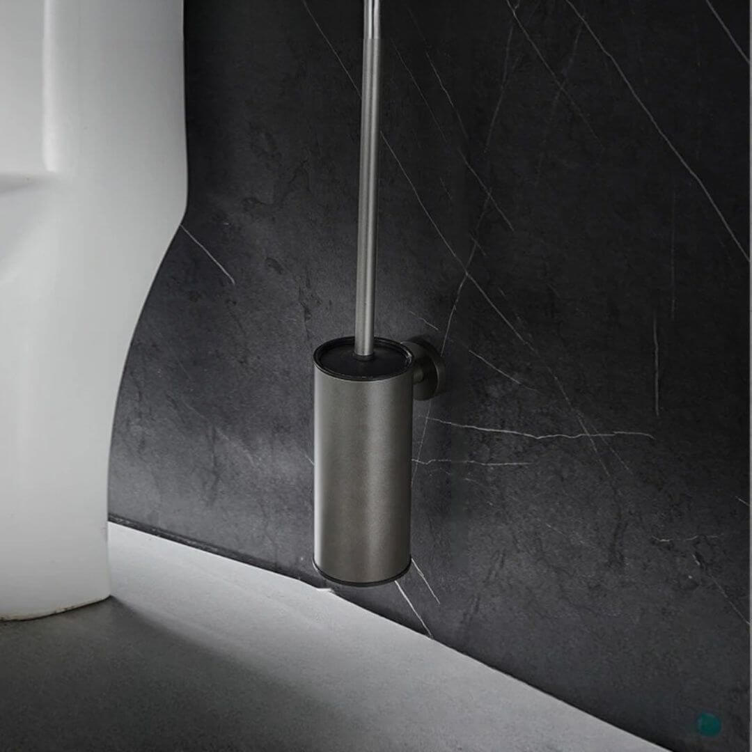 brosse wc noir fixe mur pratique