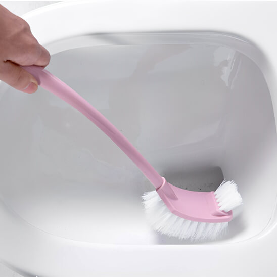 brosse wc rose double fond cuvette
