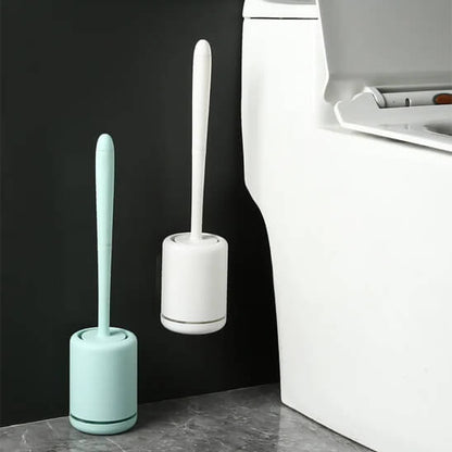 brosse wc suspendu duo vert blanc