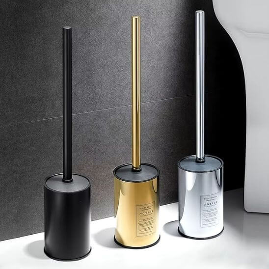 brosse wc trois coloris ergonomique