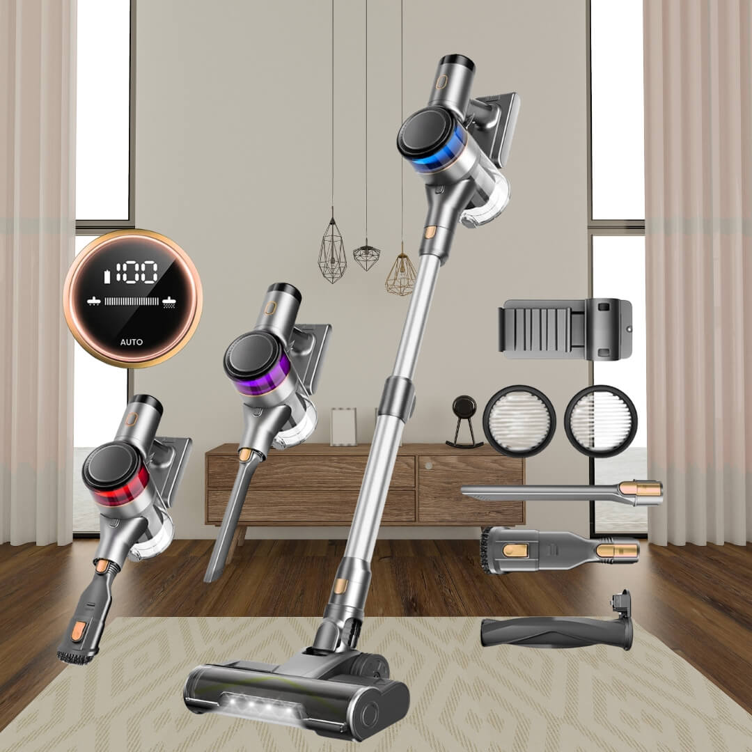 couleur gold aspirateur a main puissant accessoires complet