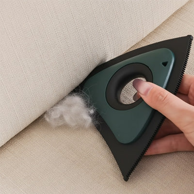 dents crampte brosse anti poil verte triangulaire