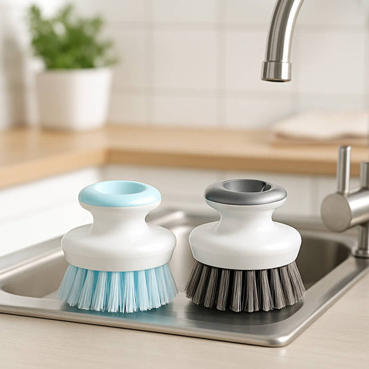 duo brosse vaisselle bleu grise