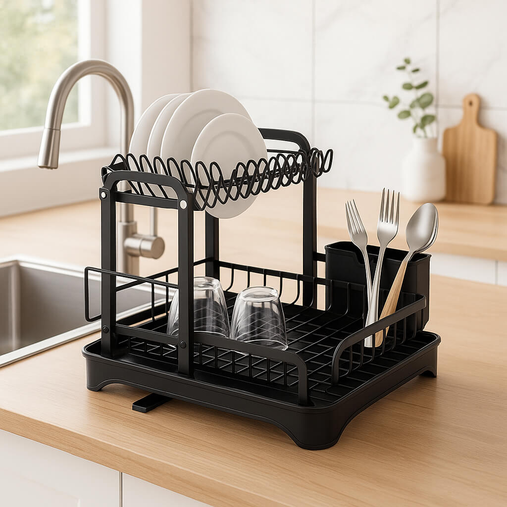 egouttoir a vaisselle pratique design metal