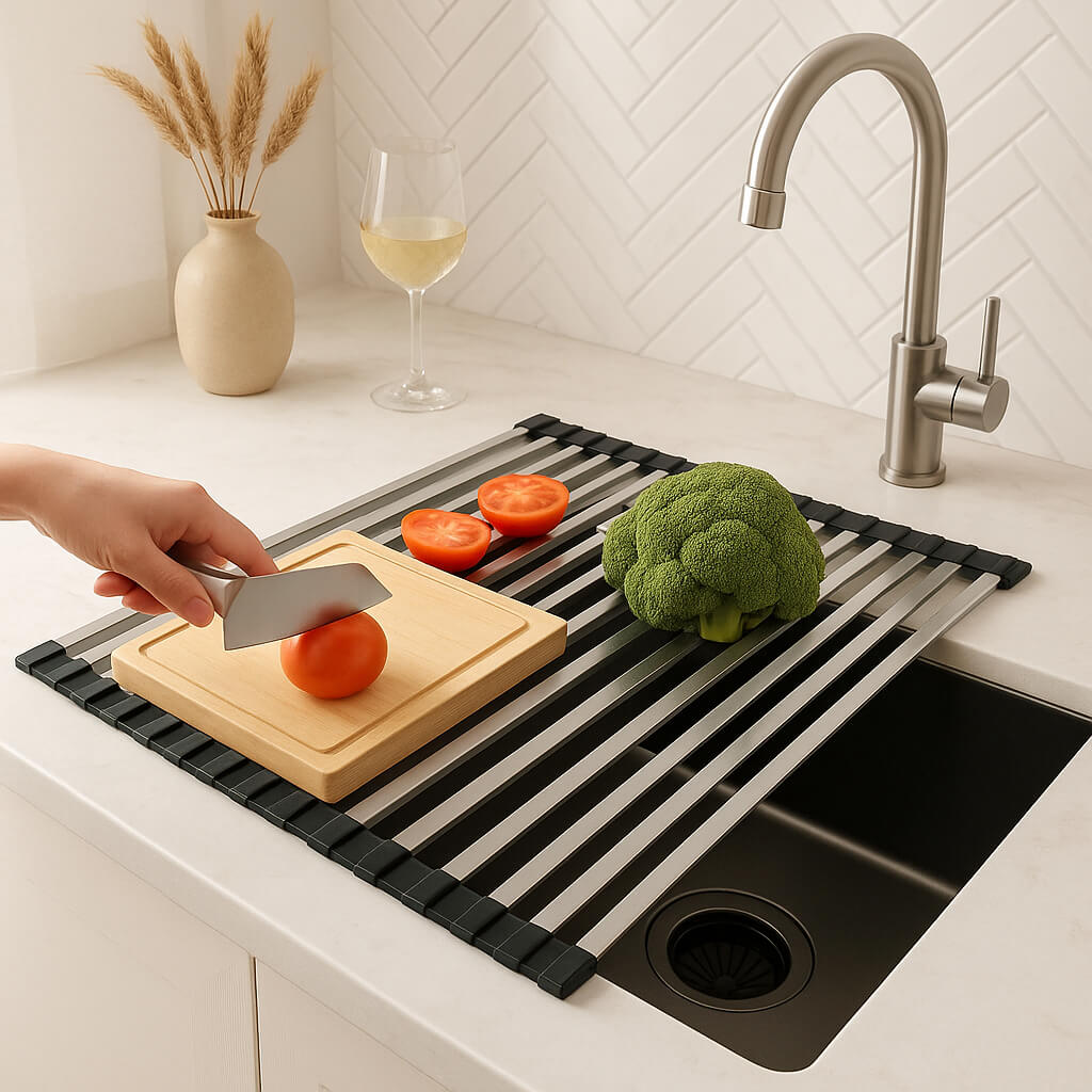 egouttoir vaisselle inox decoupe legume